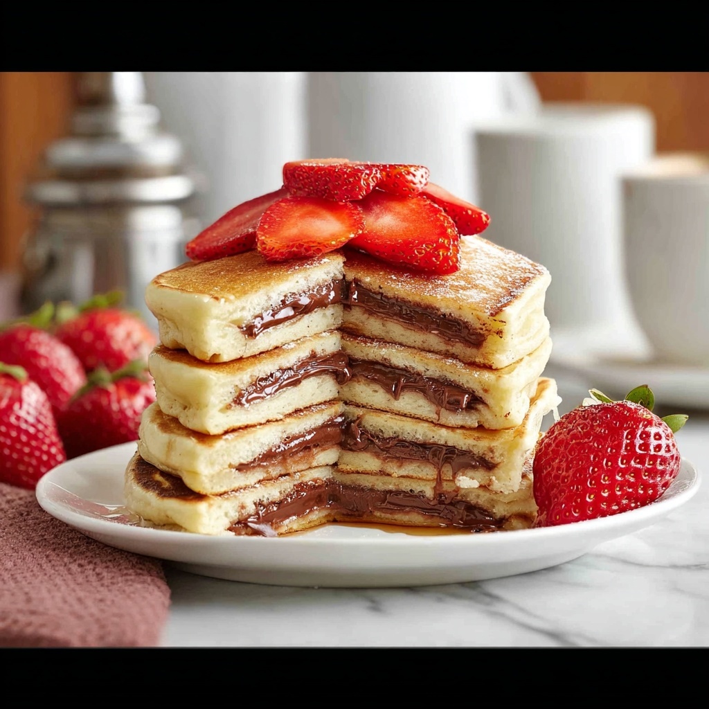 Nutella Stuffed Pancakes Recipe - Recipe Image