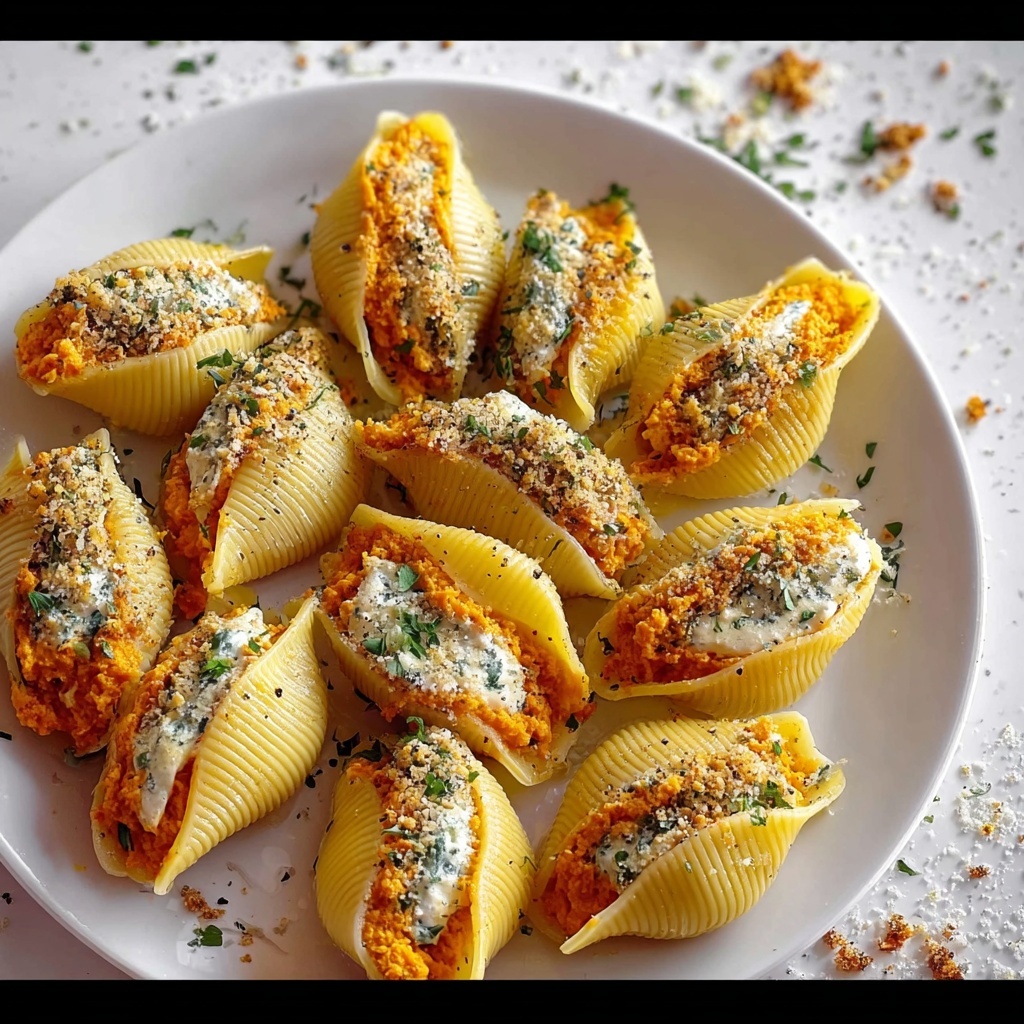 Creamy Pumpkin Ricotta Stuffed Shells Recipe - Recipe Image