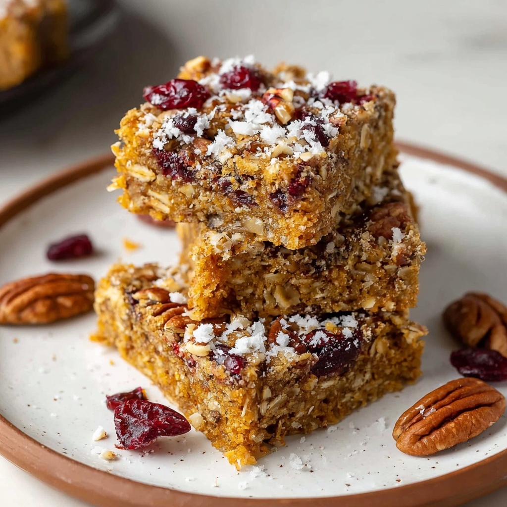 Healthy Pumpkin Oatmeal Bars Recipe - Recipe Image