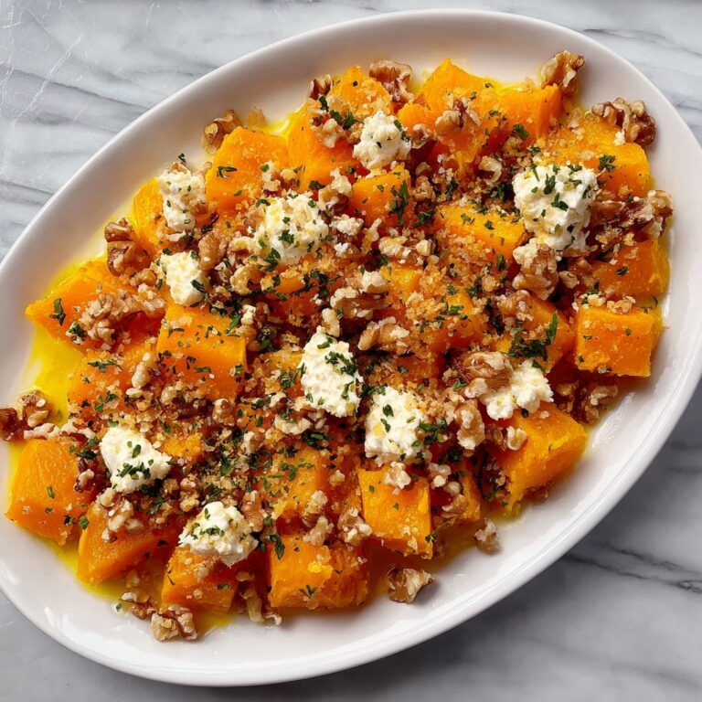 Butternut Squash Casserole with Parmesan, Nutmeg, and Walnuts Recipe