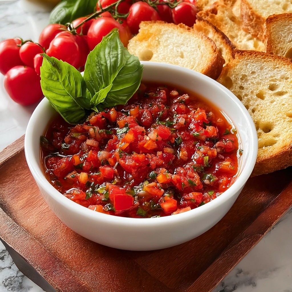 Savory Italian Tomato Bruschetta Dip Recipe - Recipe Image