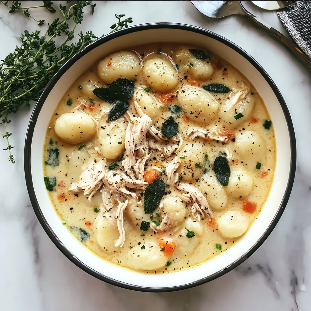 Creamy Crockpot Chicken Gnocchi Soup Recipe - Recipe Image