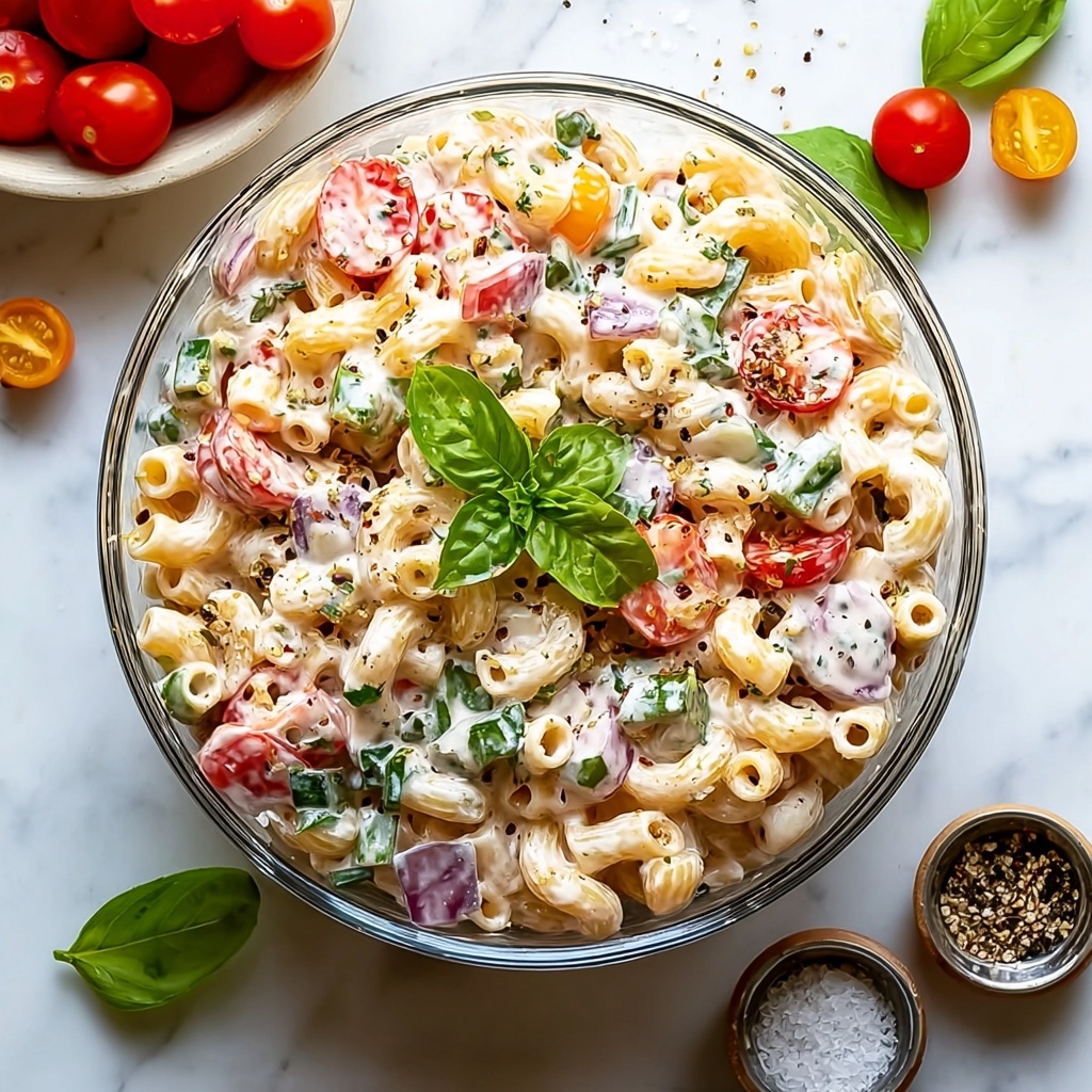 Creamy Ditalini Pasta Salad Recipe - Recipe Image