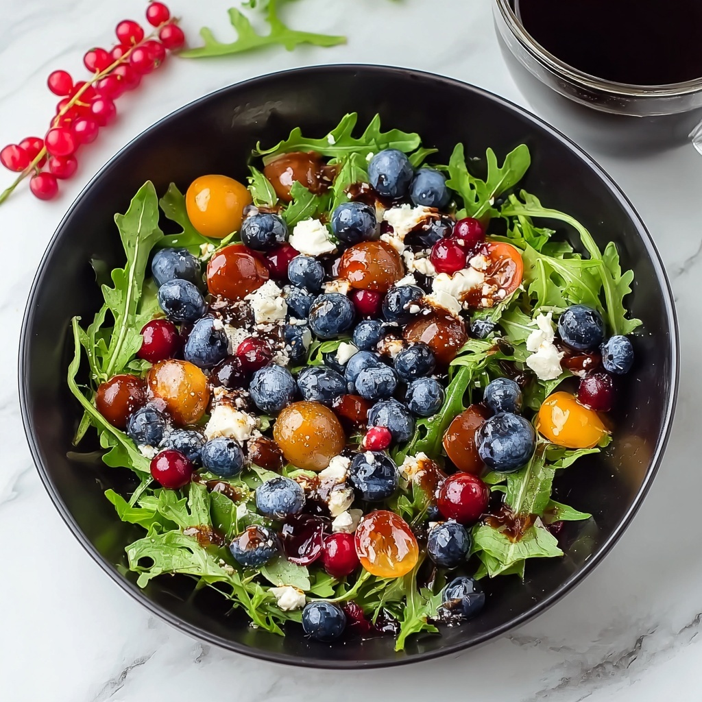 Cranberry Blueberry Salad with Blueberry Balsamic Dressing Recipe - Recipe Image