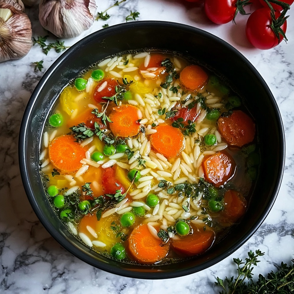 Orzo Vegetable Soup Recipe - Recipe Image
