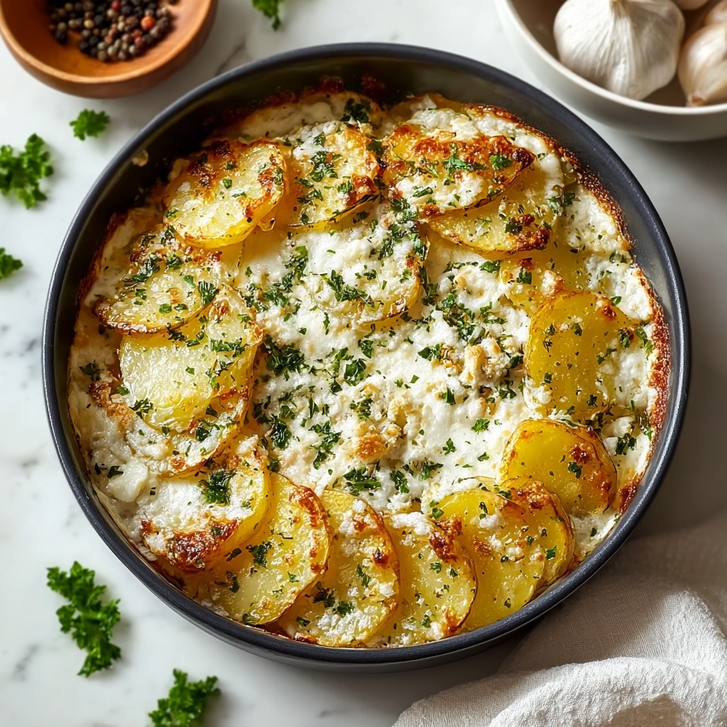 Baked Garlic Parmesan Potato Wedges Recipe - Recipe Image