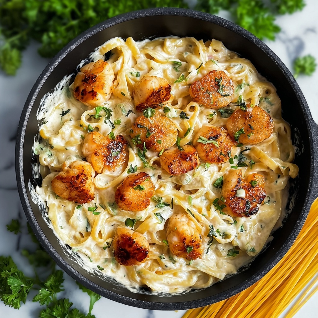 Garlic Butter Chicken Bites with Creamy Parmesan Pasta Recipe - Recipe Image