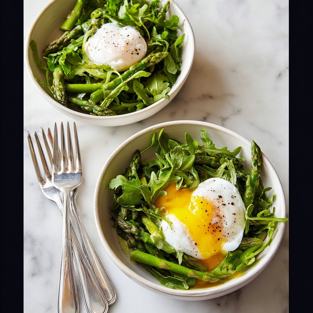 Arugula Asparagus Breakfast Bowl Recipe - Recipe Image