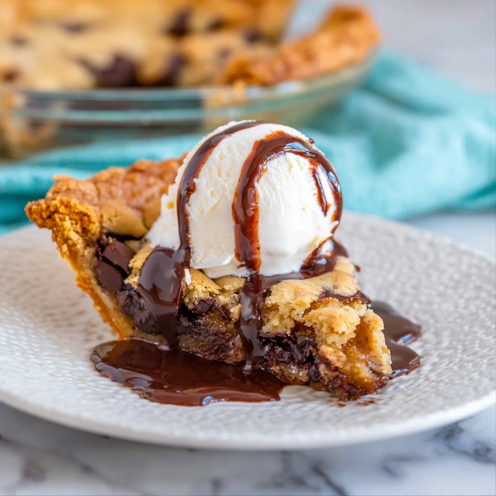 Gooey Chocolate Chip Cookie Pie Recipe - Recipe Image