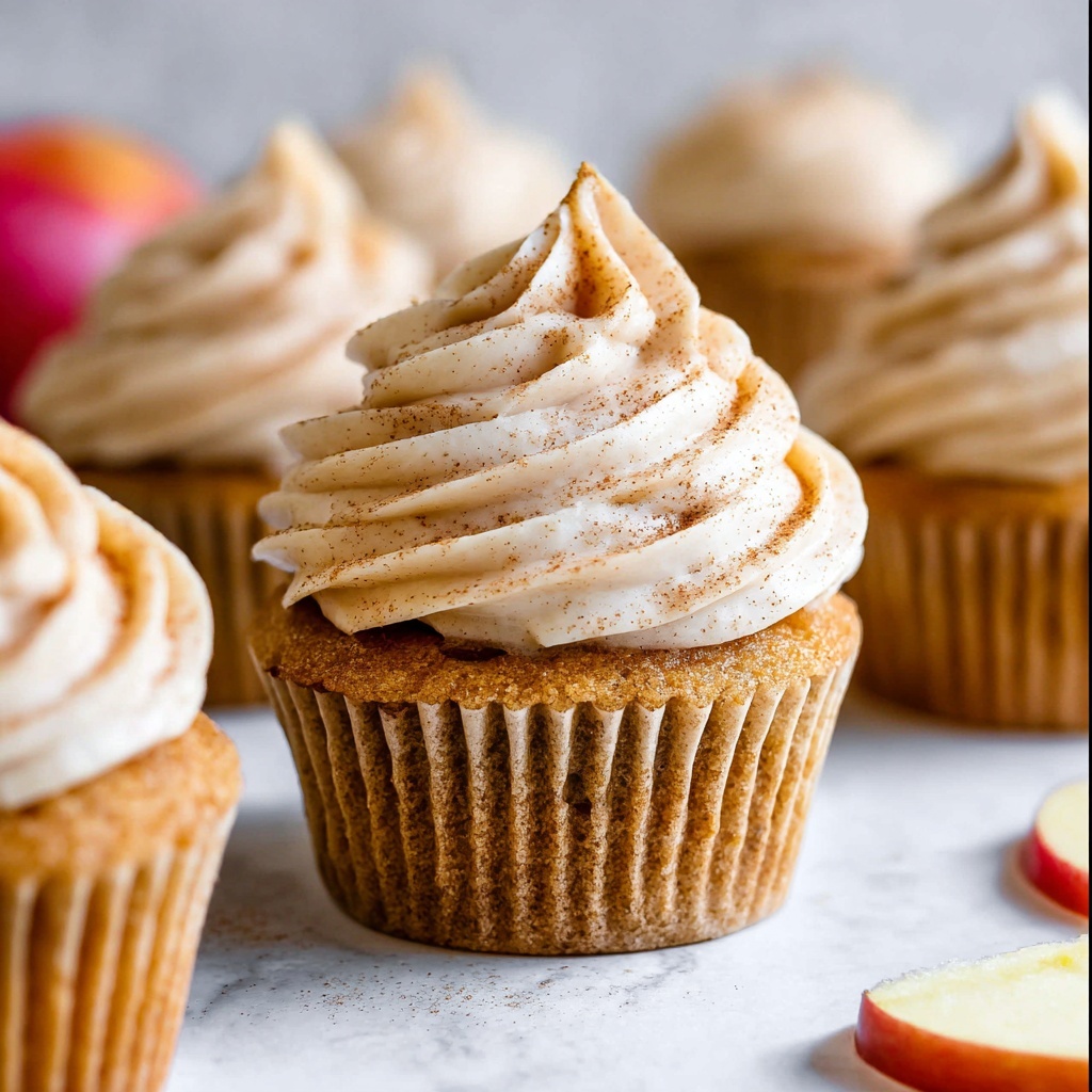 Apple Cinnamon Cupcakes with Cream Cheese Frosting Recipe - Recipe Image