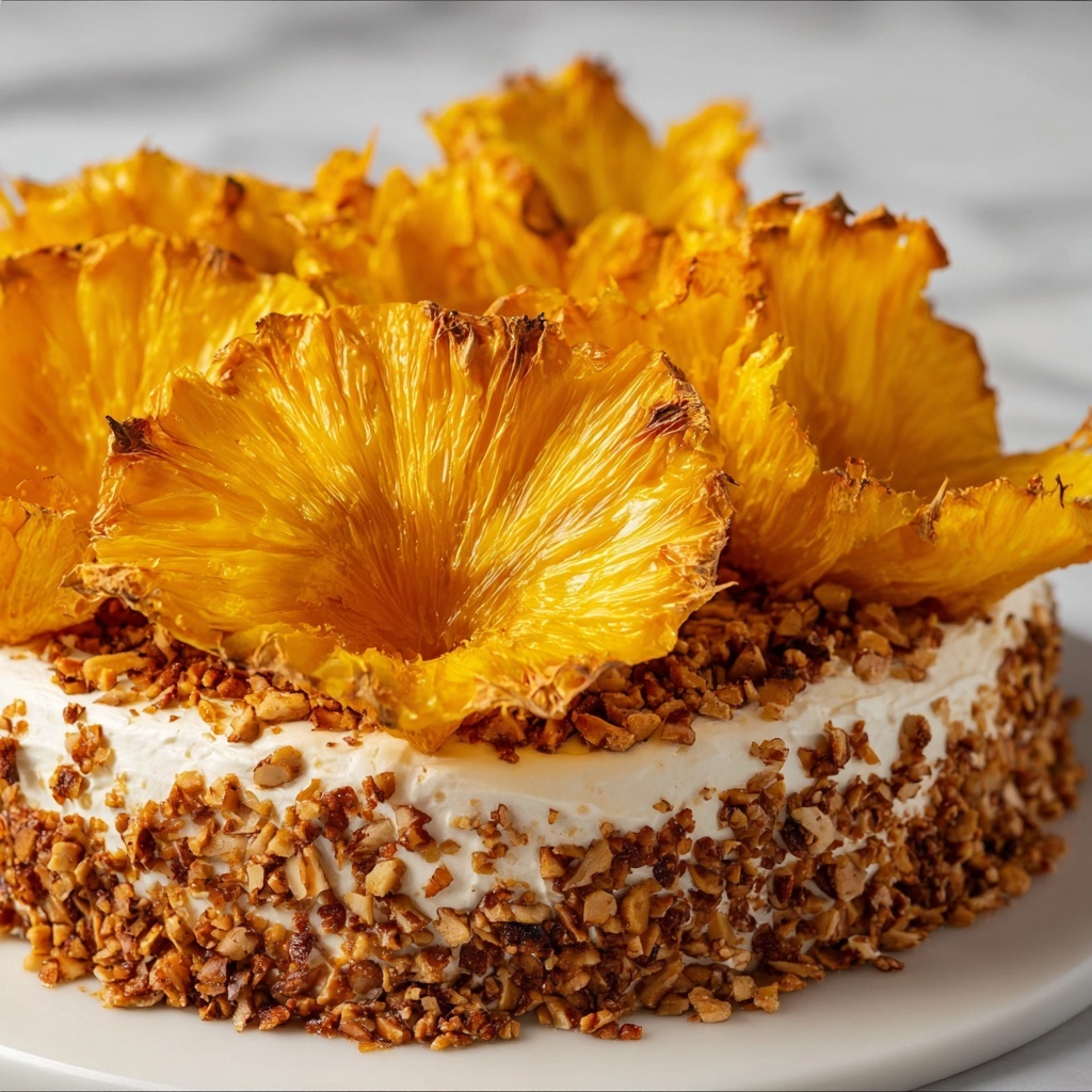 How to Make Dried Pineapple Flowers Recipe - Recipe Image