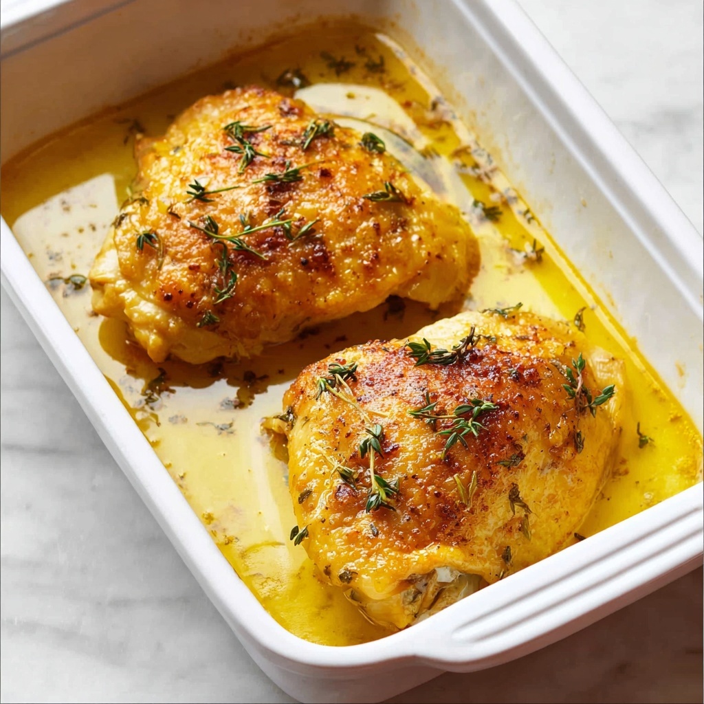 Creamy Butter Baked Chicken Recipe - Recipe Image
