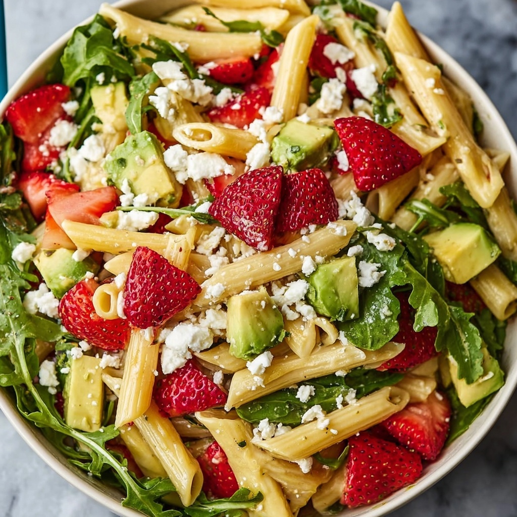 Strawberry Avocado Pasta Salad Recipe - Recipe Image