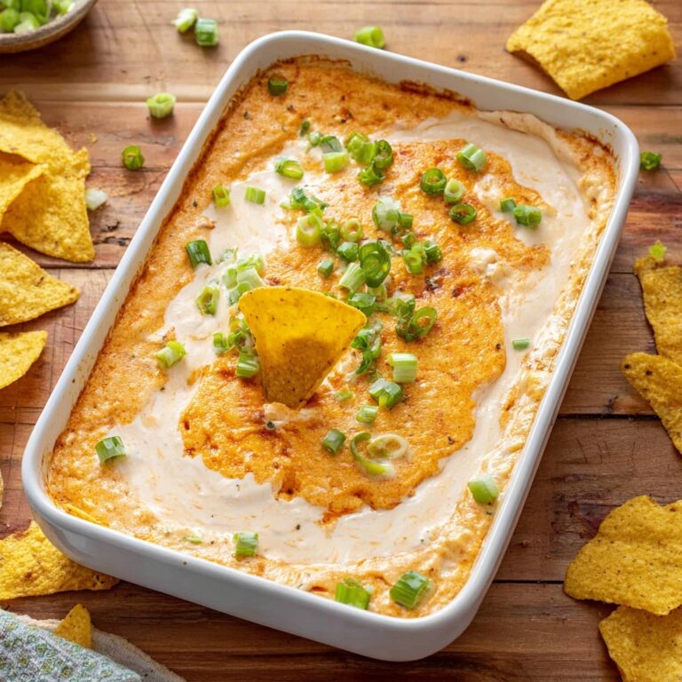 Creamy Baked Shrimp Dip with Mozzarella and Green Onions Recipe