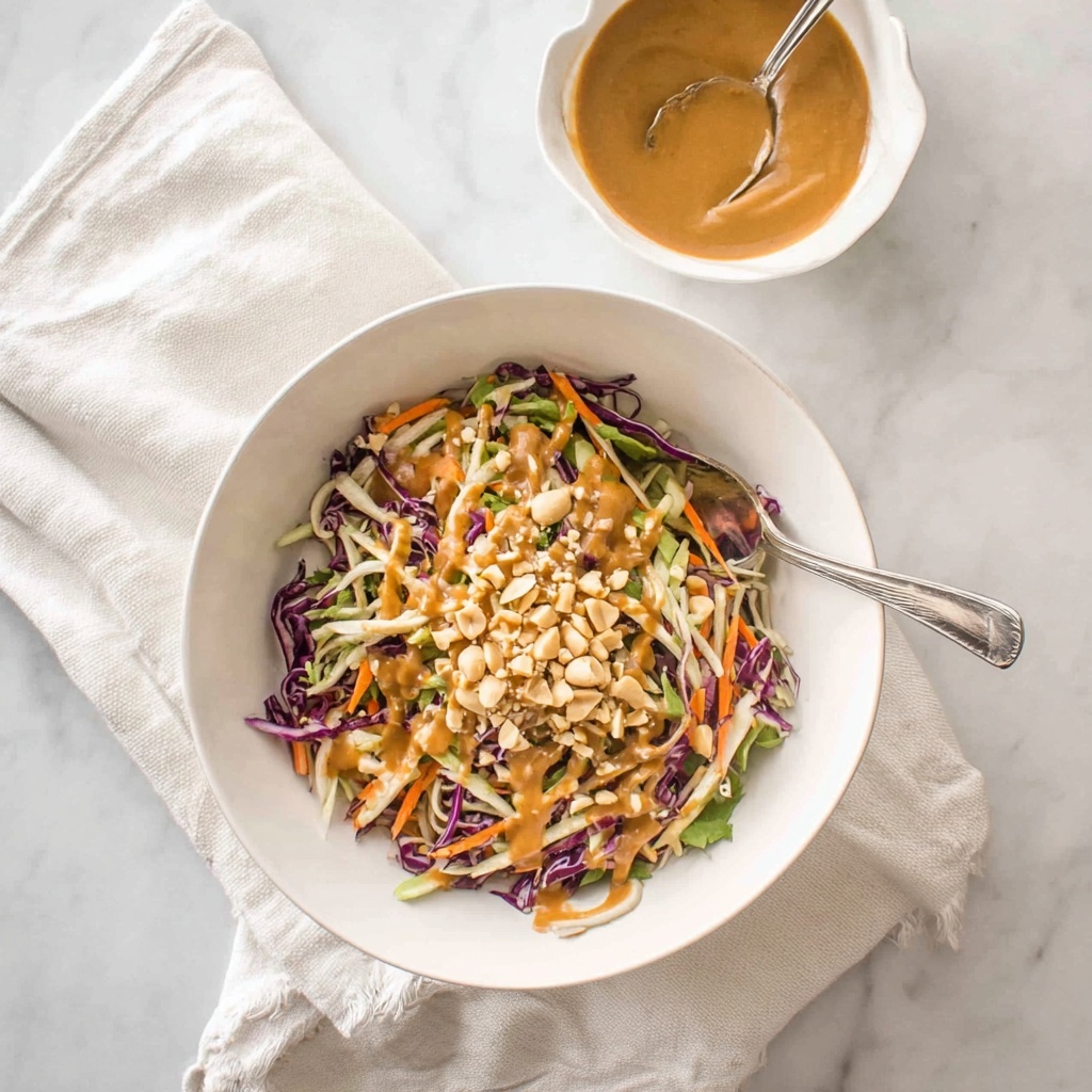 Chinese Chicken Salad with Asian Peanut Dressing Recipe - Recipe Image