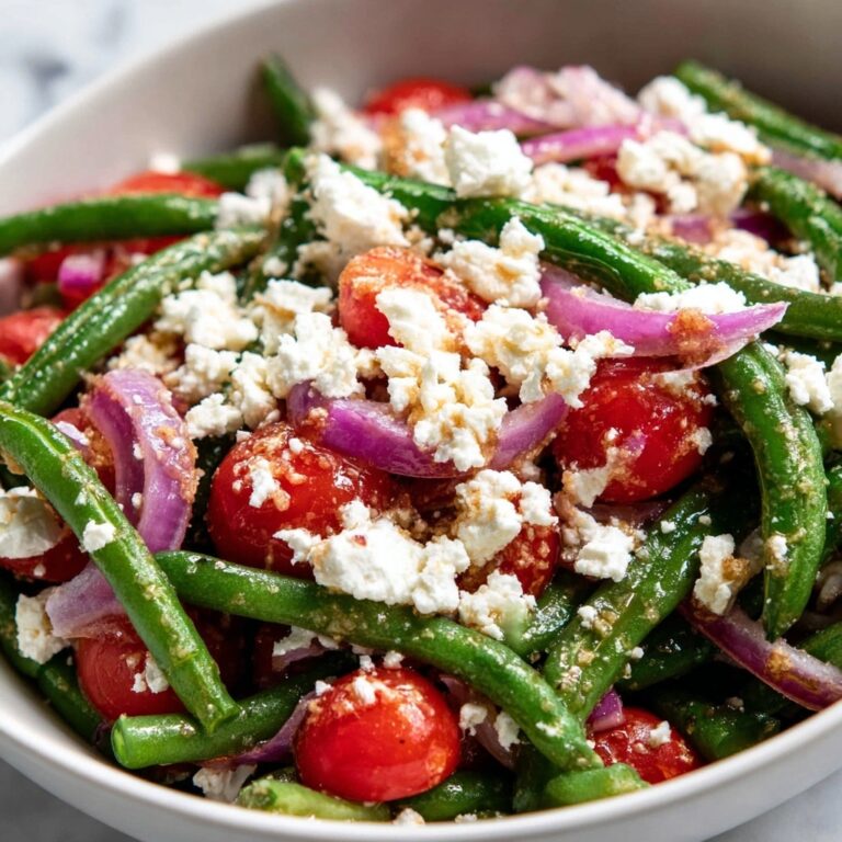 Green Bean Salad with Cherry Tomatoes and Feta Recipe