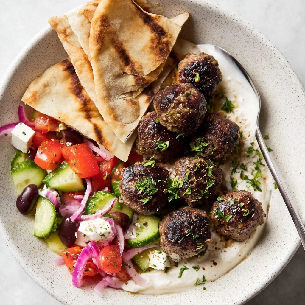 Greek Meatballs with Tzatziki Recipe - Recipe Image