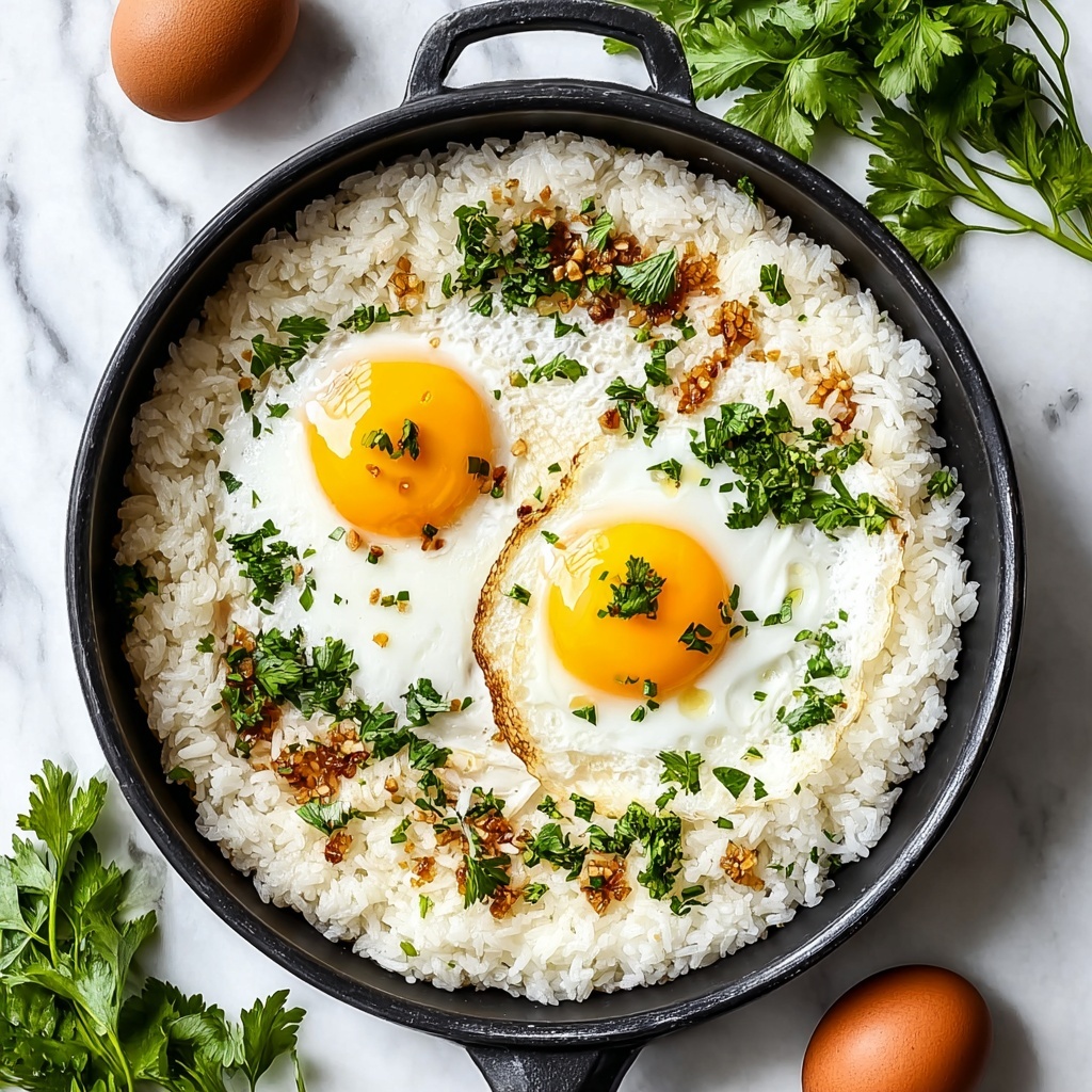 Crispy Rice with Eggs Recipe - Recipe Image