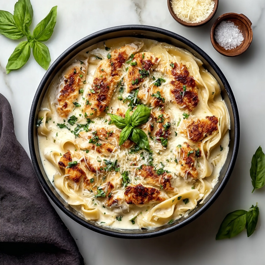 Creamy Garlic Parmesan Chicken Pasta Recipe - Recipe Image