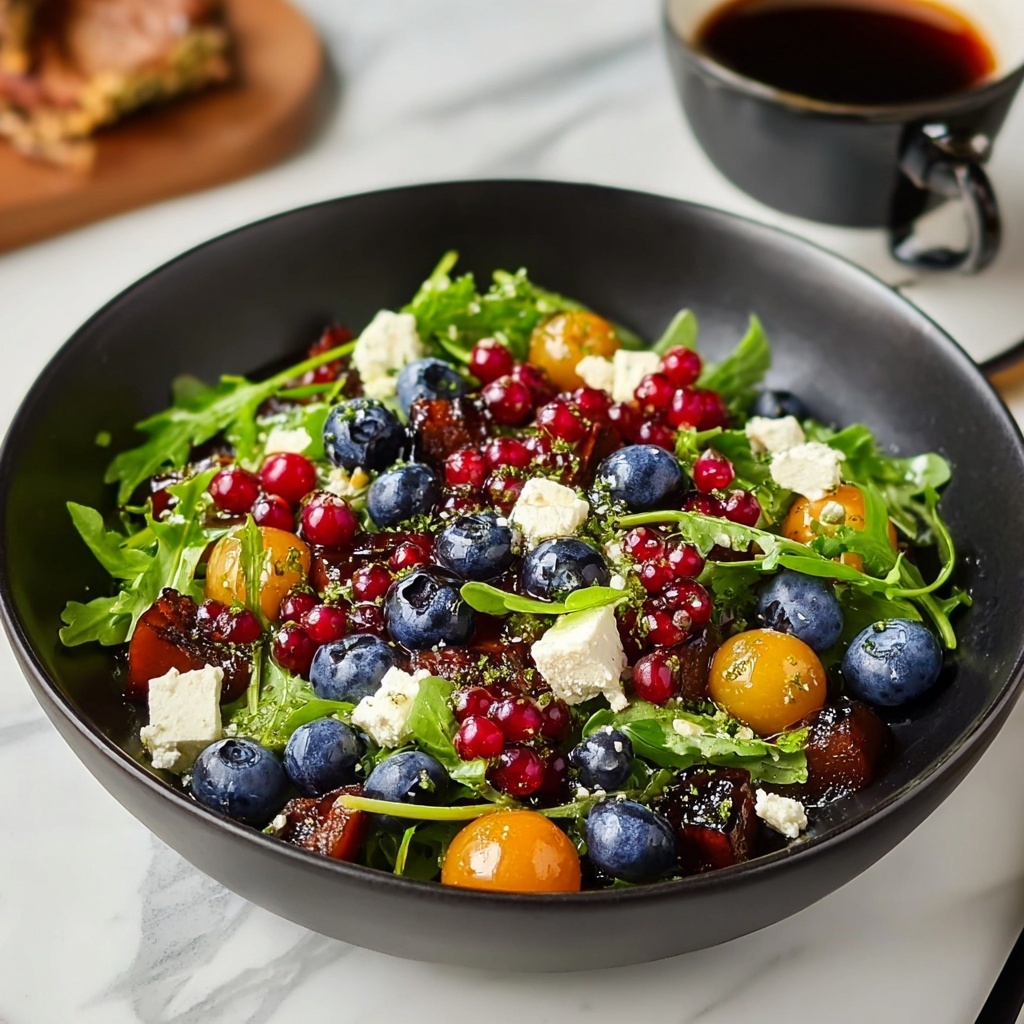 Cranberry Blueberry Salad with Blueberry Balsamic Dressing Recipe - Recipe Image