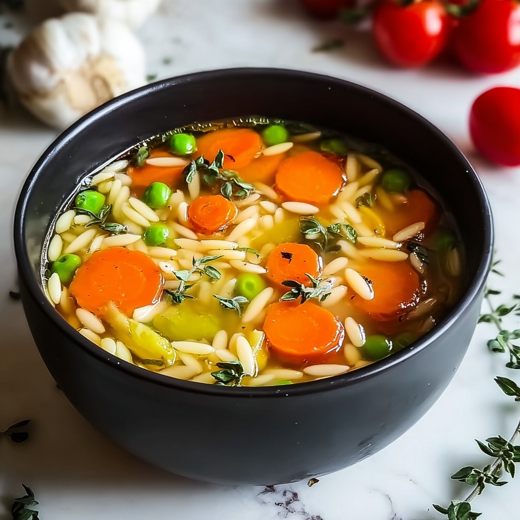 Orzo Vegetable Soup Recipe - Recipe Image