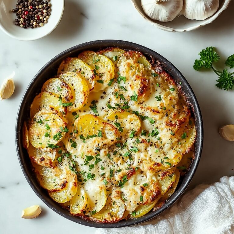 Baked Garlic Parmesan Potato Wedges Recipe