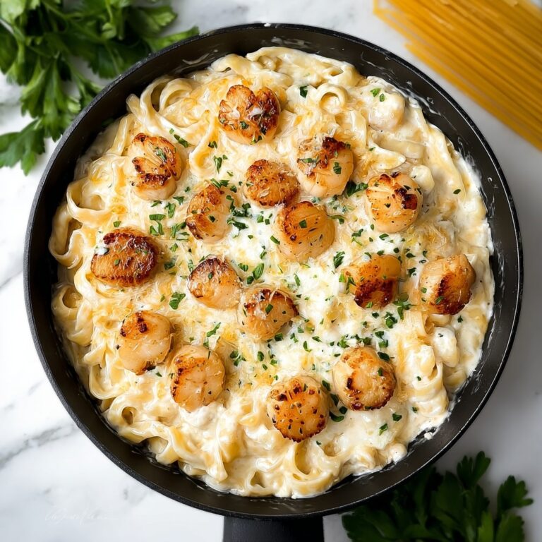 Garlic Butter Chicken Bites with Creamy Parmesan Pasta Recipe