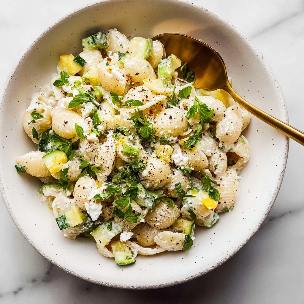 Baked Feta Zucchini Pasta Recipe - Recipe Image