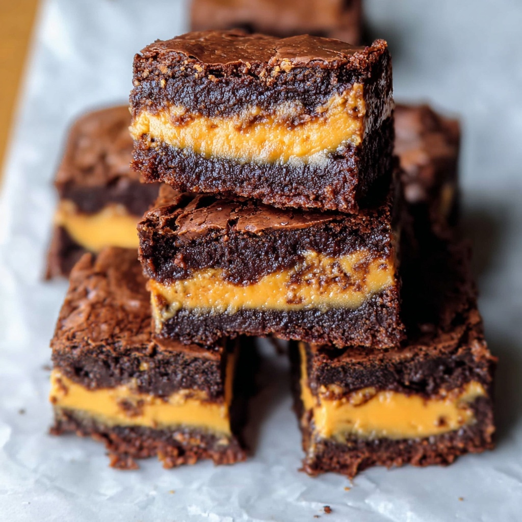 Reese’s Stuffed Brown Butter Brownies Recipe - Recipe Image