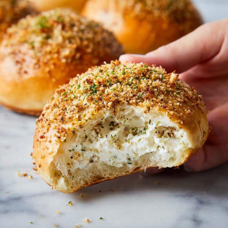 Chicken, Mushroom, and Cream Cheese Stuffed Rolls Recipe