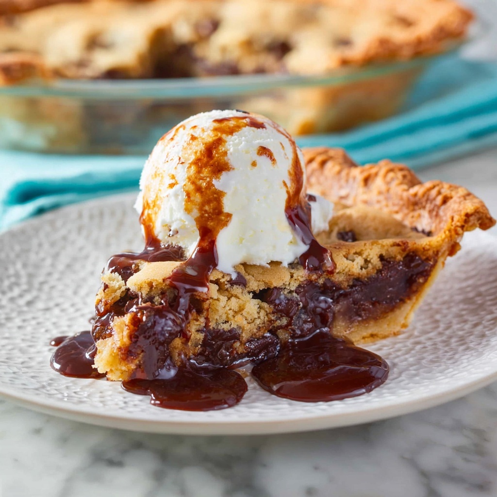 Gooey Chocolate Chip Cookie Pie Recipe - Recipe Image