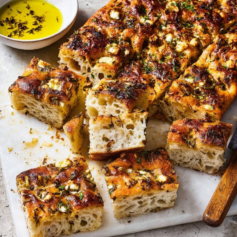 No Knead Cheese Focaccia Recipe