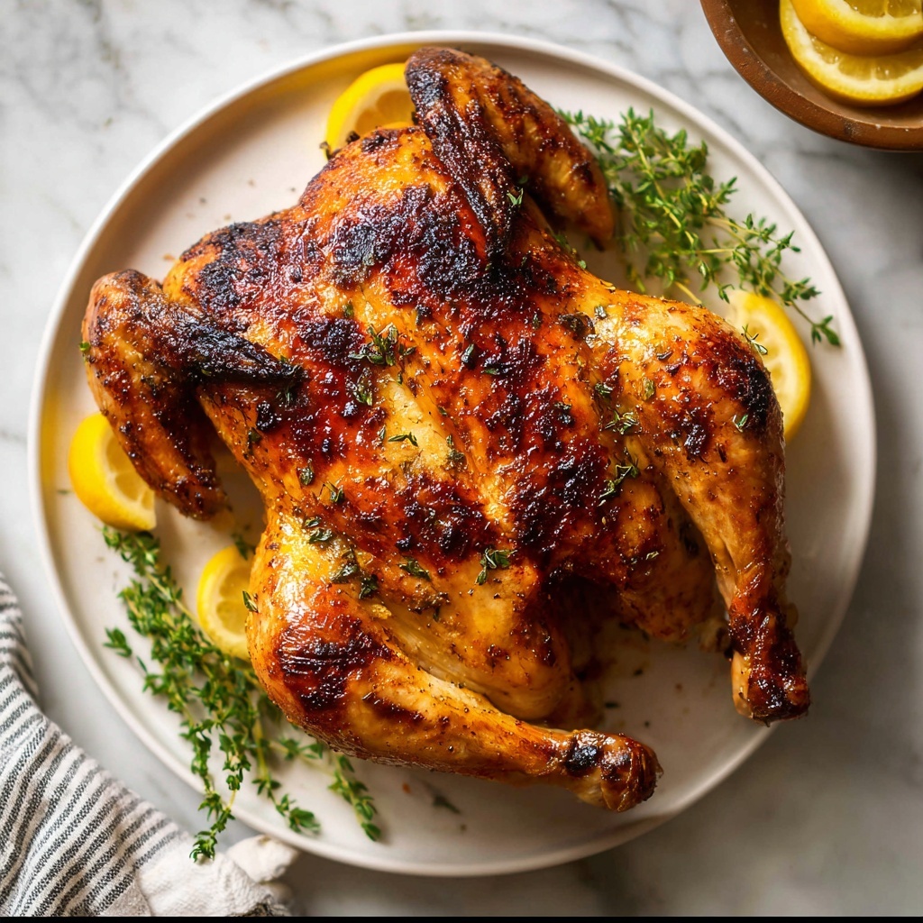 Juicy Herb-Infused Spatchcock Chicken Recipe - Recipe Image