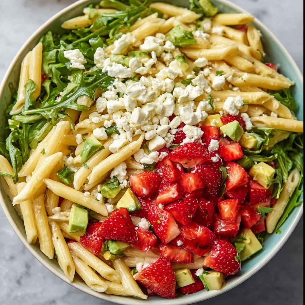 Strawberry Avocado Pasta Salad Recipe - Recipe Image