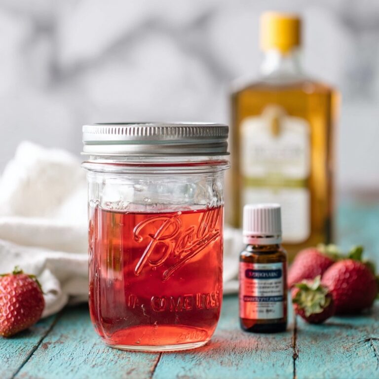 Homemade Strawberry Vodka with Spiked Strawberry Shortcake Ice Cream Floats Recipe