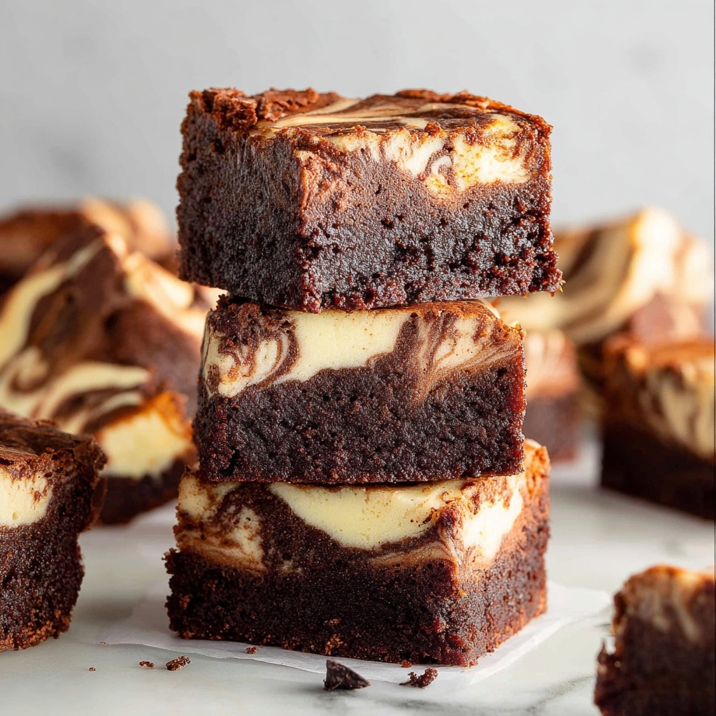 Cream Cheese Swirl Brownies Recipe - Recipe Image
