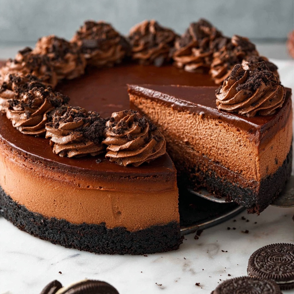 Decadent Chocolate Cheesecake Recipe - Recipe Image