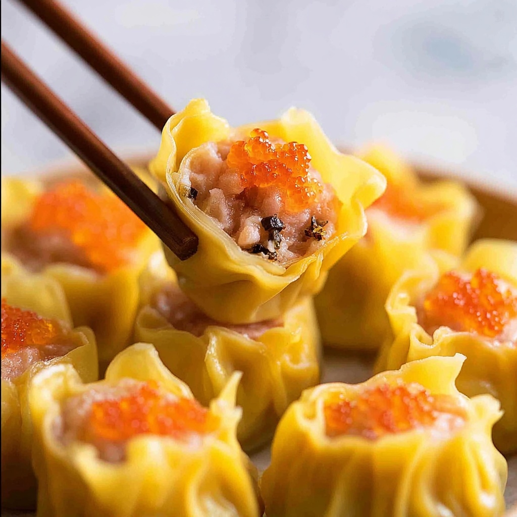 Siu Mai (Shumai - Chinese Steamed Dumplings) Recipe - Recipe Image