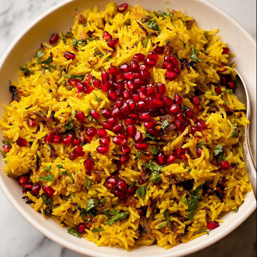 Jewelled Rice Pilaf with Cranberries, Apricots, and Pistachios Recipe - Recipe Image
