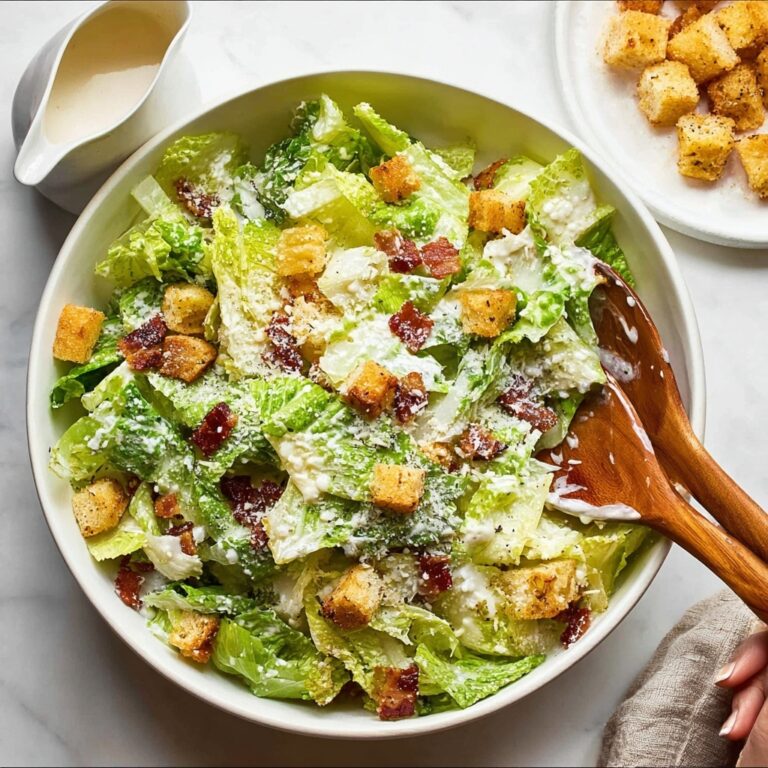 Caesar Salad with Homemade Caesar Dressing and Chicken Recipe