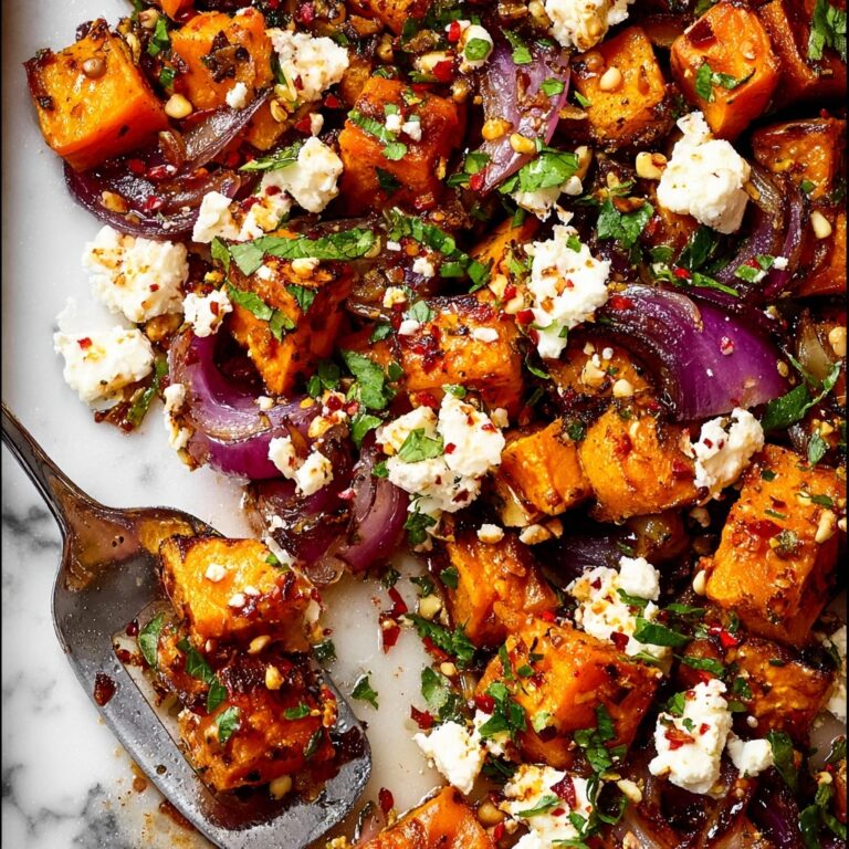 Maple Roasted Pumpkin with Chili and Feta Recipe
