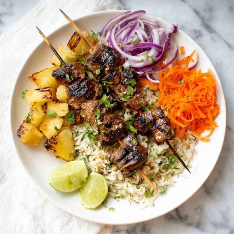 Pineapple Coconut Hawaiian Chicken Skewers Recipe