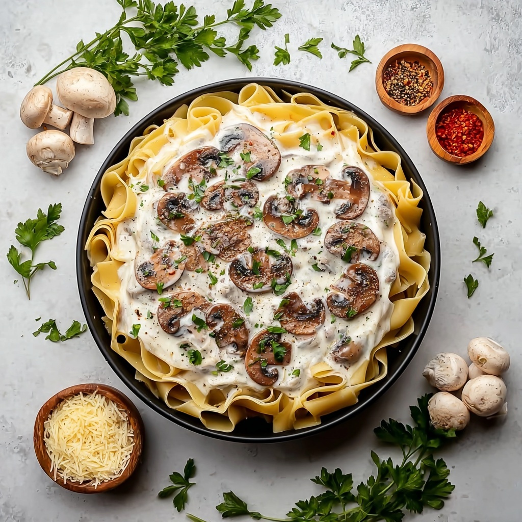 Creamy Mushroom Lasagna (Meatless) Recipe - Recipe Image