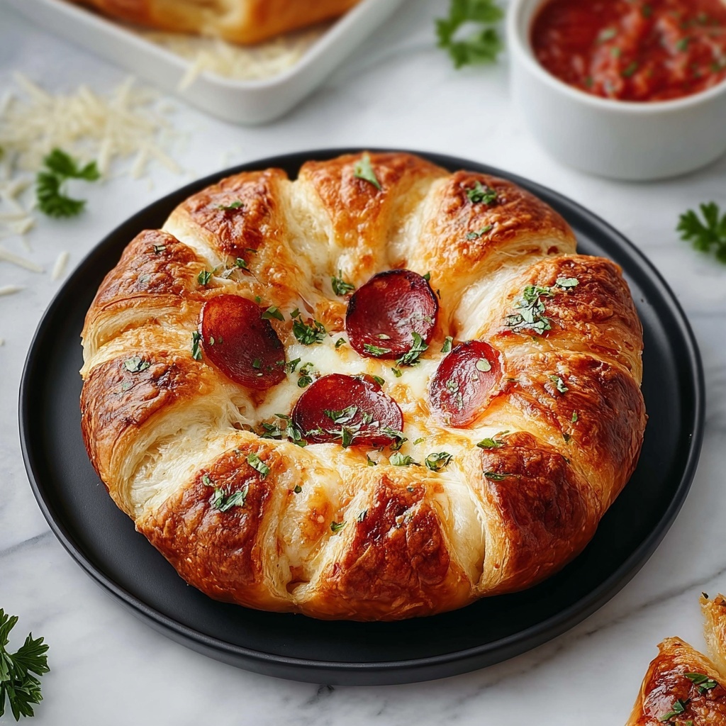 Mozzarella Pepperoni Croissant Rolls Recipe - Recipe Image