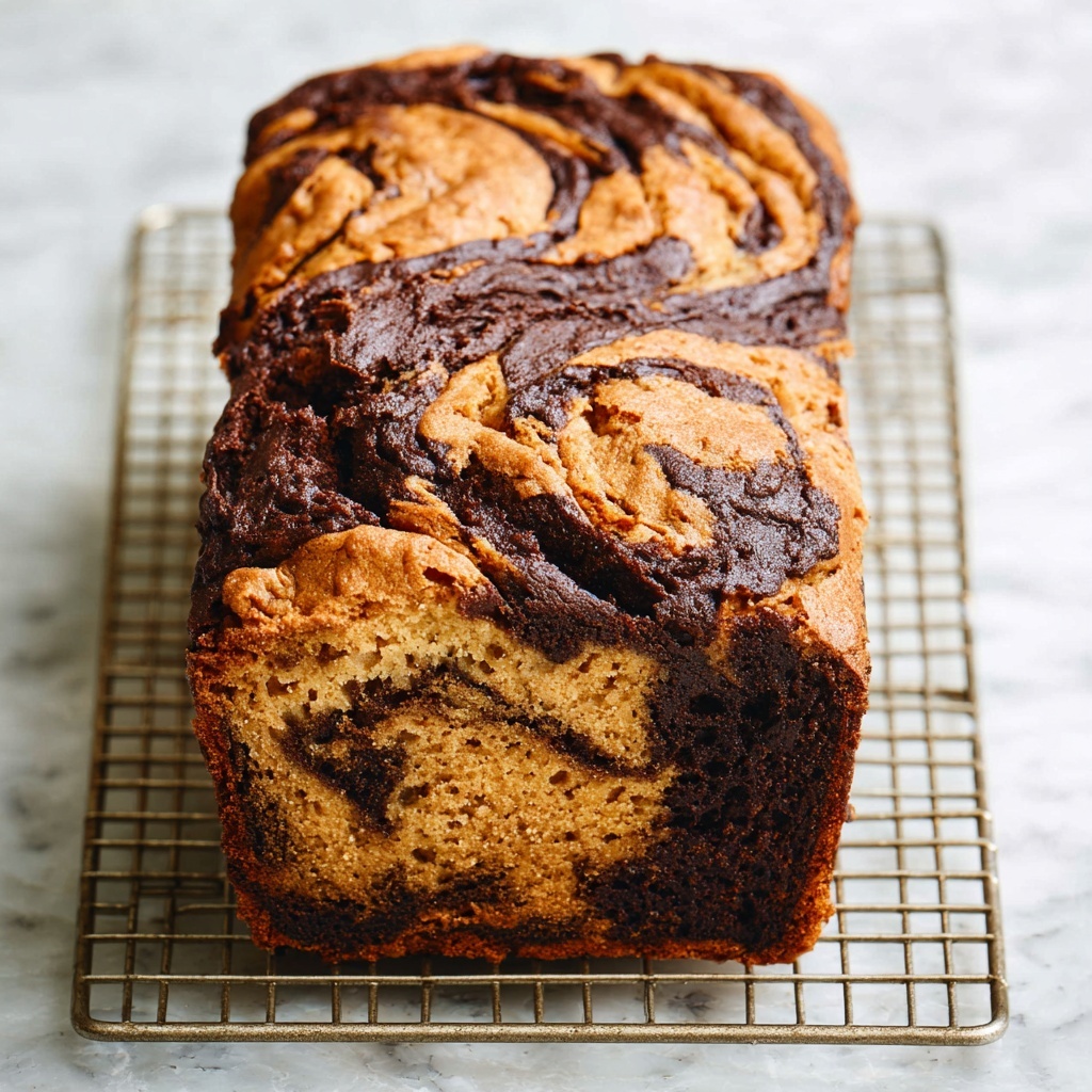 Marbled Chocolate Pumpkin Bread Recipe - Recipe Image