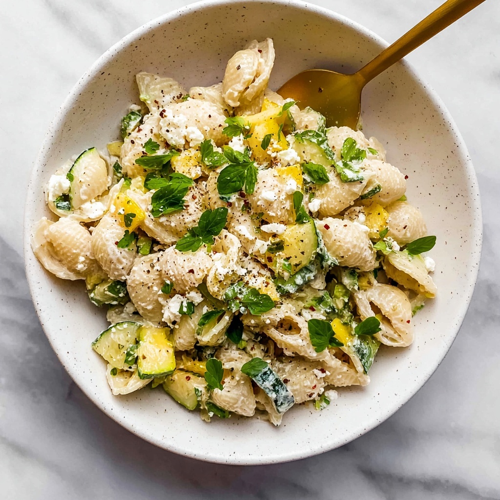 Baked Feta Zucchini Pasta Recipe - Recipe Image