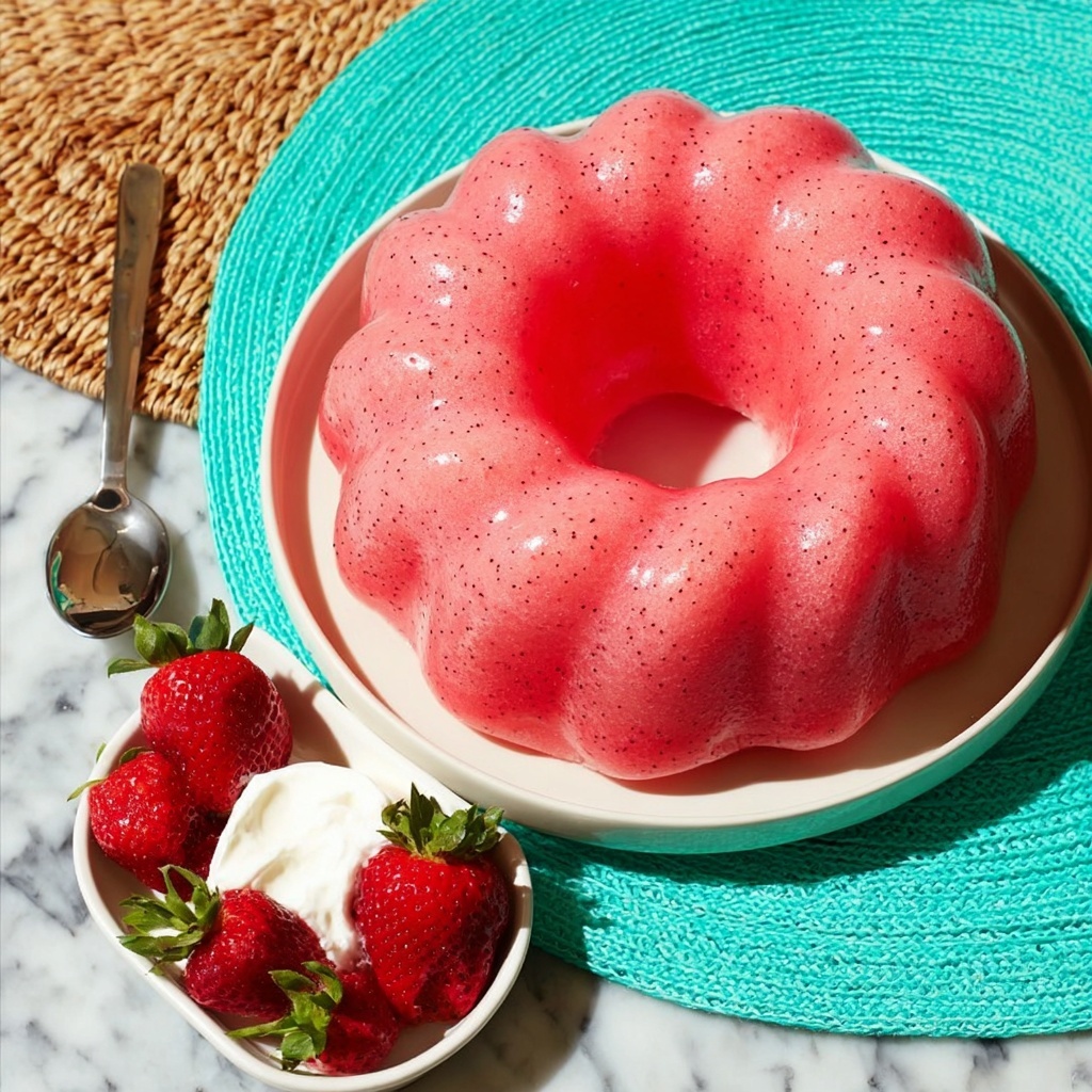Creamy Strawberry Banana Jello Recipe - Recipe Image