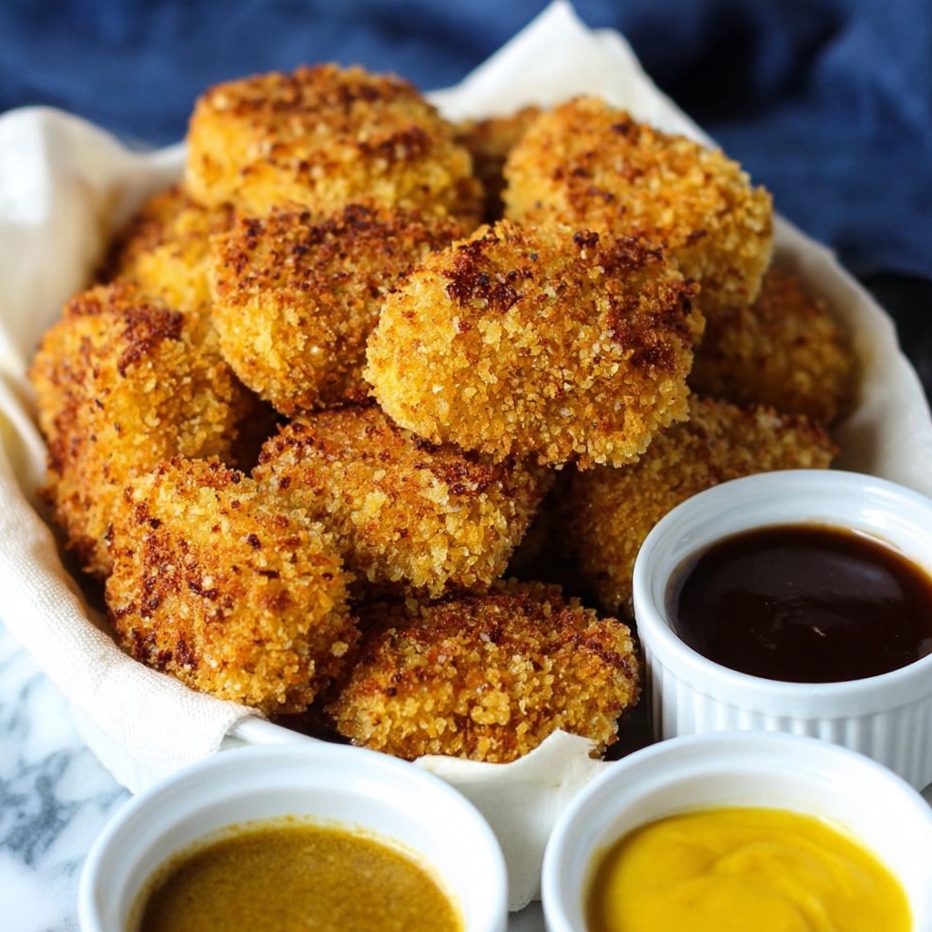 Baked Crispy Parmesan Chicken Nuggets Recipe - Recipe Image