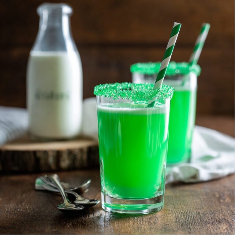 Green Mint Vanilla Milk (Leprechaun Milk) Recipe