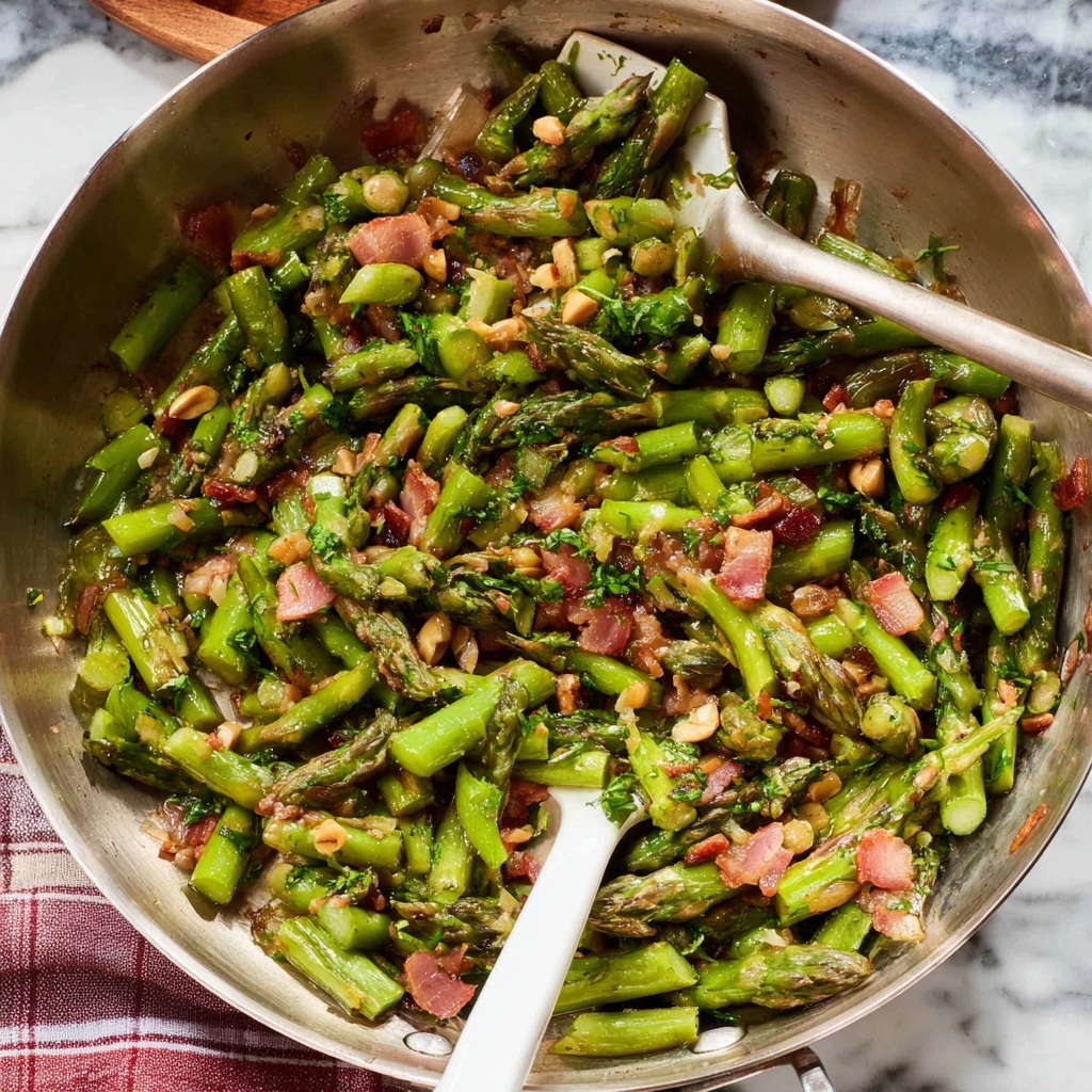 Sauteed Asparagus with Pancetta, Leeks, and Citrus Zest Recipe - Recipe Image